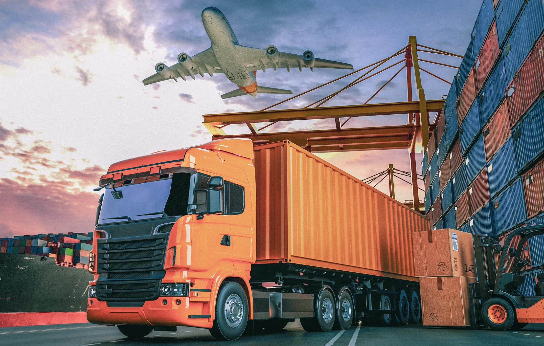 International cargo movement by air, sea, and land